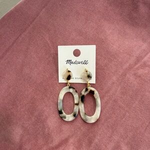 Madewell Tortoise Oval Earrings